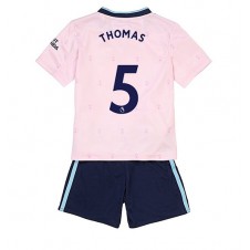 Arsenal Thomas Partey #5 Tredjeställ Barn 2022-23 Korta ärmar (+ Korta byxor)